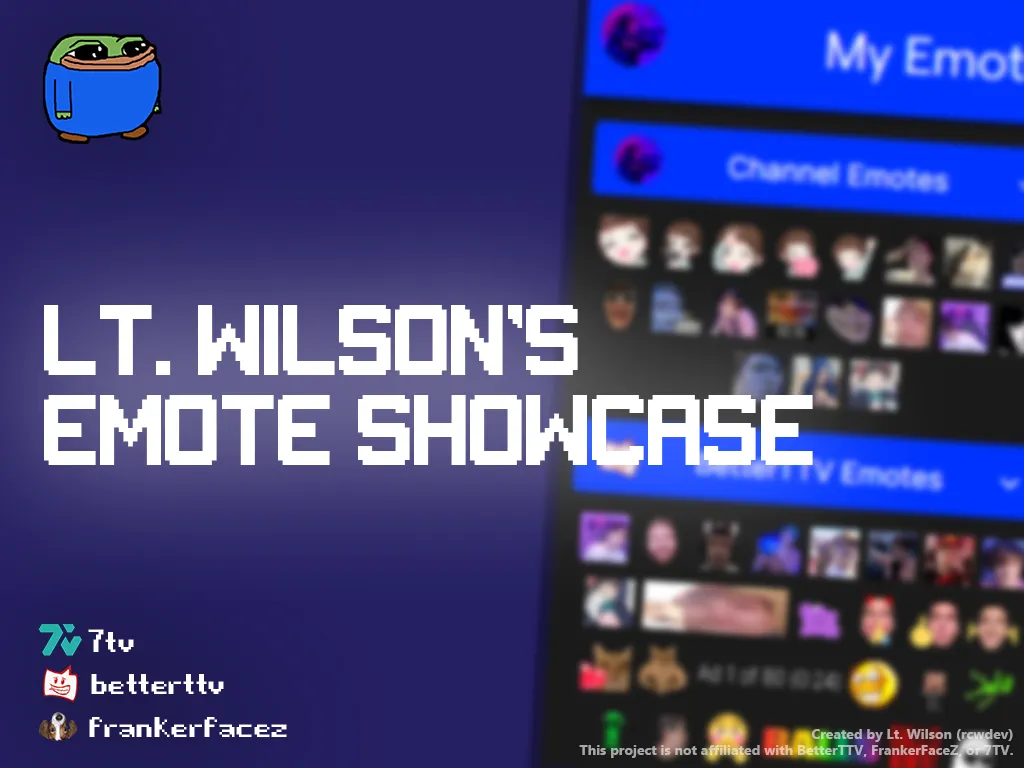 The original preview image for the Emote Showcase.